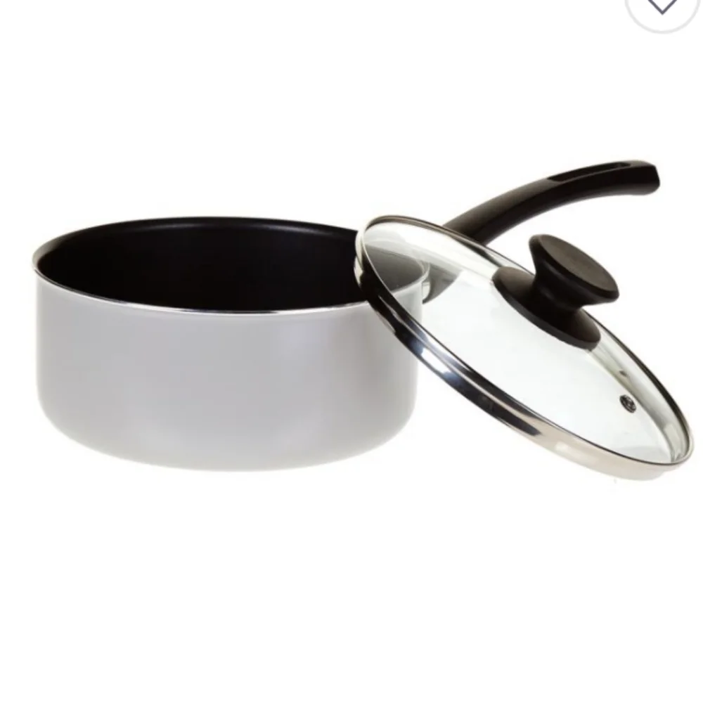 🆕 Simply Essential™ Nonstick 1.5qt Aluminum Covered Sauce pan in Grey